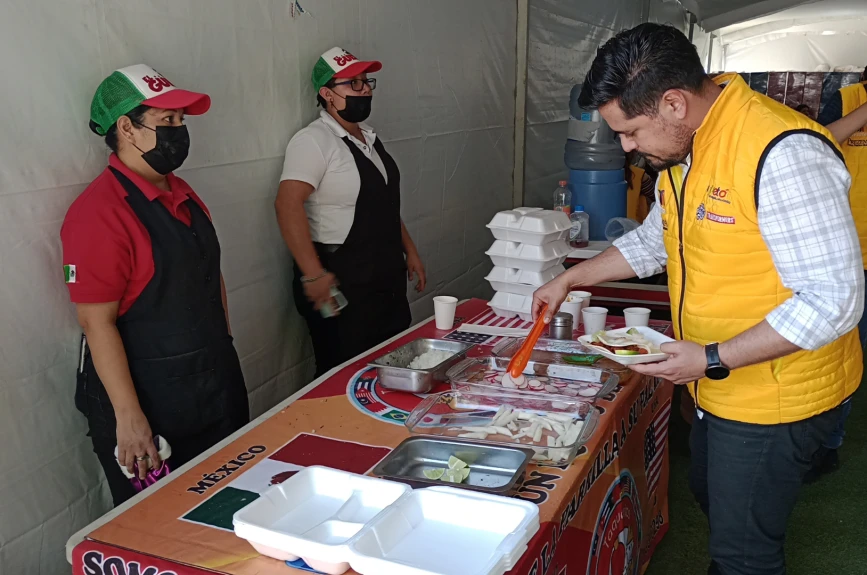 Ricos y deliciosos platillos tuvimos en el centro de acopio