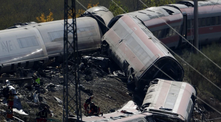 Accidente de tren en Toledo, España.