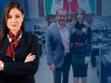 Diana Karina Barreras y su esposo Sergio Gutiérrez Luna.