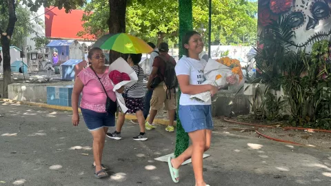 panteon los olivos cancún día de muertos