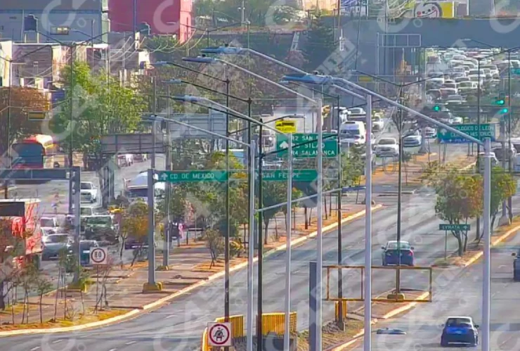Tráfico bulevar Morelos León hoy 9 de enero 2026