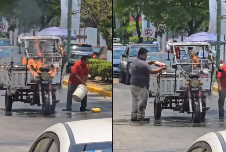VIDEO: Hombre utiliza un refresco para apagar un incendio… ¡Y FUNCIONA!