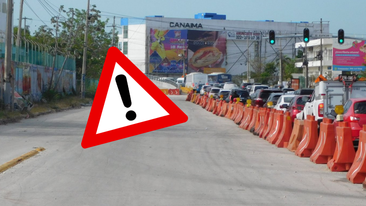 ¡Evita el tráfico! Estas son las 6 calles cerradas en Cancún por reparaciones