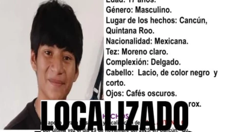 Desactivan búsqueda: Localizan a Gael Antonio Cú Martínez, menor de 17 años desaparecido en Cancún; esto se sabe