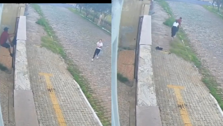 mujer detiene a ladrón en Brasil