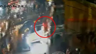 VIDEO FUERTE | Camión a exceso de velocidad provoca un atropello múltiple; hay dos muertos y nueve heridos