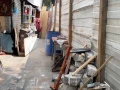 Hogar de la familia Frías después de una explosión.