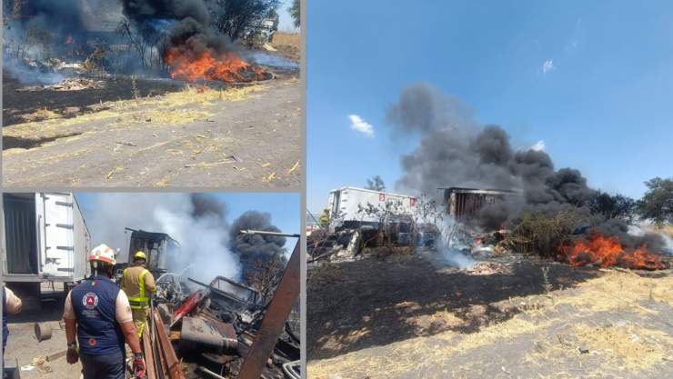 Incendio en la colonia Valle Nuevo