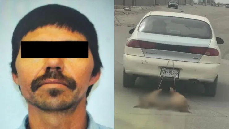 Bernardo “N”, detenido por arrastrar y matar a dos perros con su auto.
