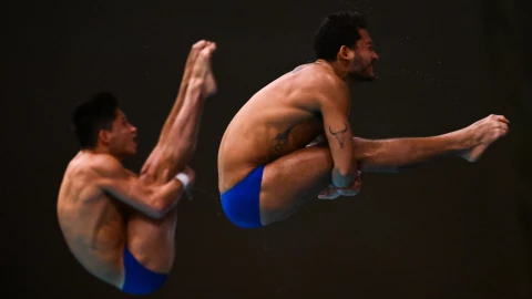 Randal Willars y Kevin Berlín, clavadistas mexicanos