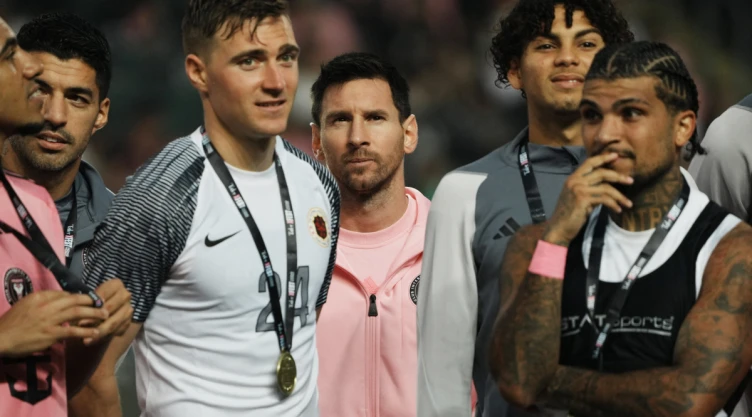 Messi y compañeros del Inter Miami