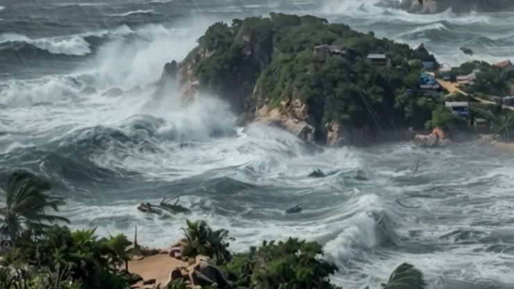 Huracán “Polo” en México: pronóstico de lluvias para Michoacán y Guerrero