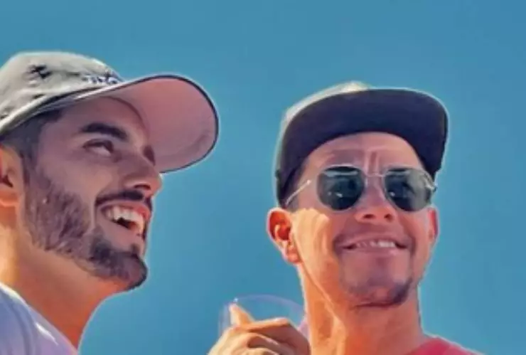 Abraham Ancer jugó con Mark Wahlberg en el gozzer ranch golf club