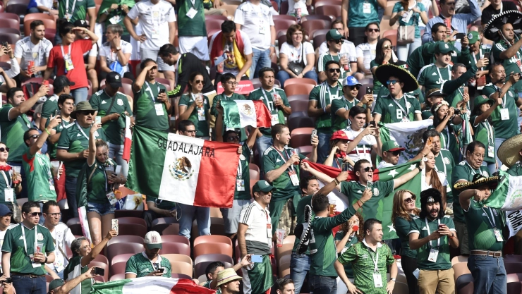 Fanáticos de la selección mexicana.