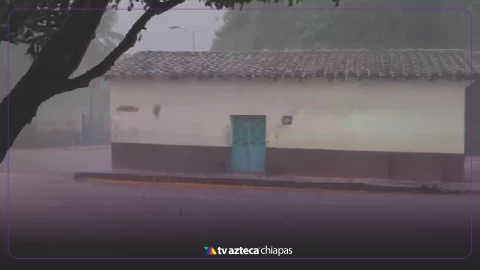 Granizada en La Concordia, Chiapas: lluvias y viento causan daños en zona