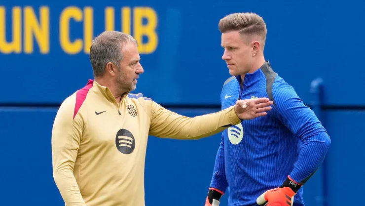 Hansi Flick y ter Stegen