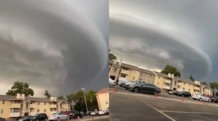 Nube con forma de OVNI que apareció en Estados Unidos.
