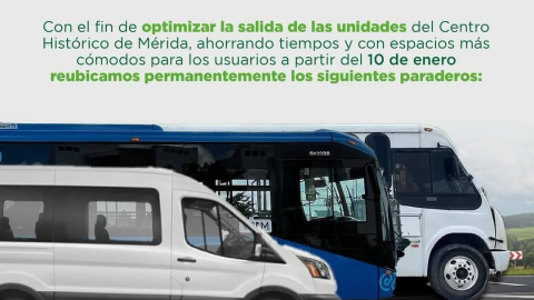 Anuncian reubicación de 15 paraderos en el Centro Histórico desde el 10 de enero de 2025