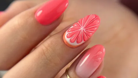 uñas de frutas citricas vacaciones de verano 2026