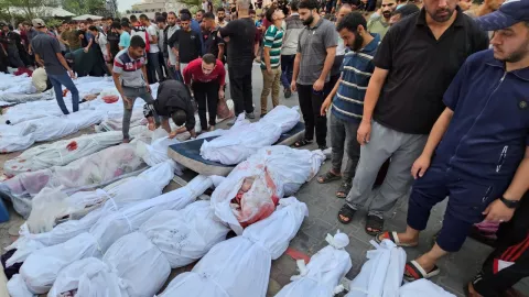 Palestina muertos en refugio