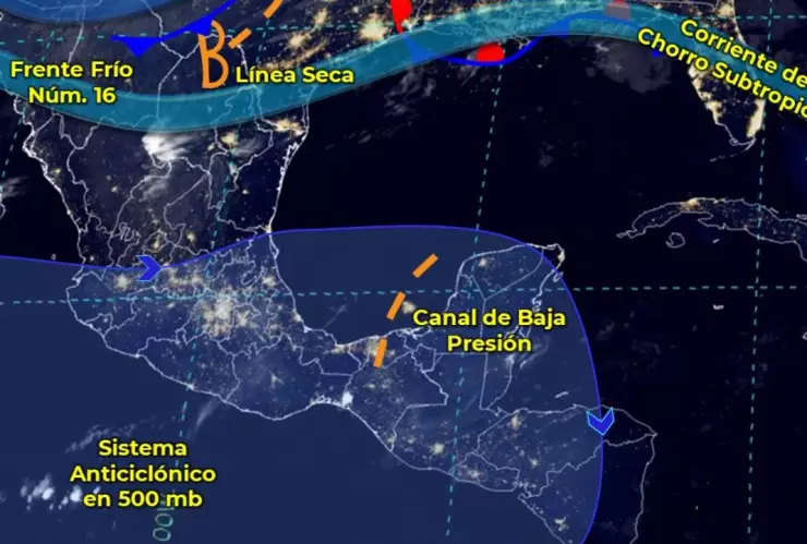 Clima 13 de diciembre: Continúan los efectos del frente frío número 16