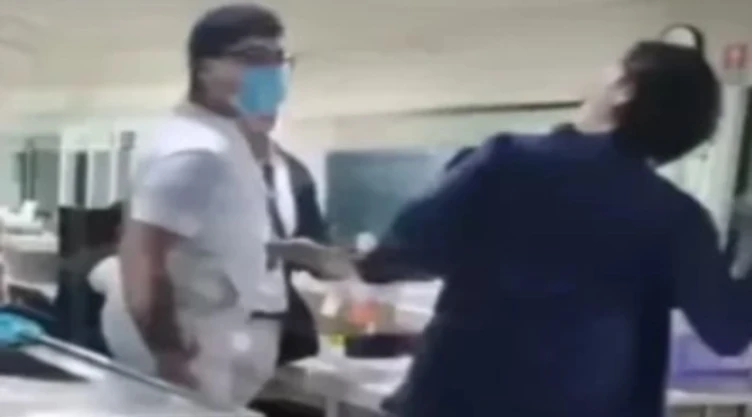 Video exhibe agresión violencia Hospital del IMSS Tlalnepantla