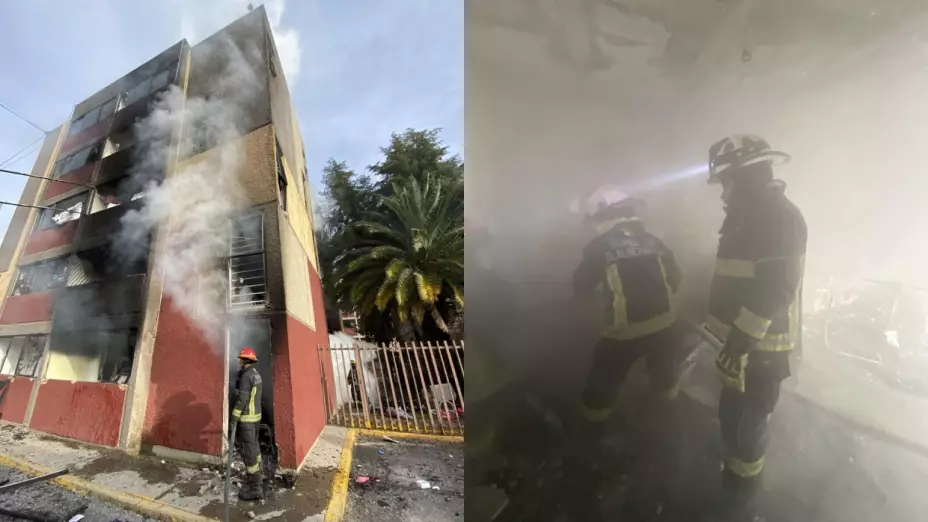explosión en departamento de Tlalnepantla