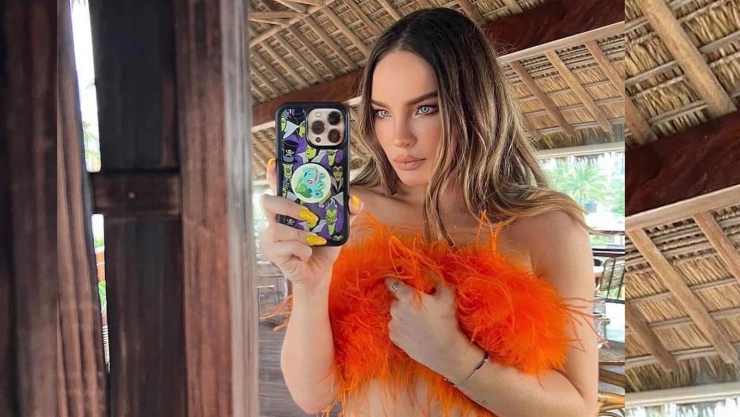 Belinda rompe corazones con diminuto traje de baño