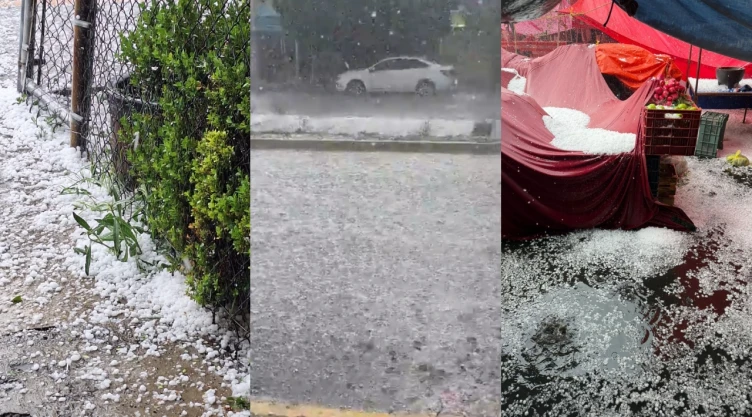 Granizada y lluvias en Edomex domingo 17 de mayo