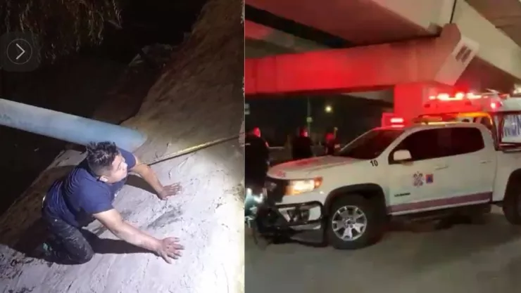 rescate-hombres-cayeron-canal-con-aguas-negras-colonia-candelaria-ticomán-alcaldía-gustavo-a-madero-video