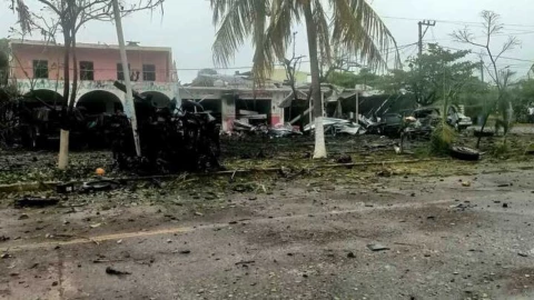 Ataque con explosivo en Michoacán