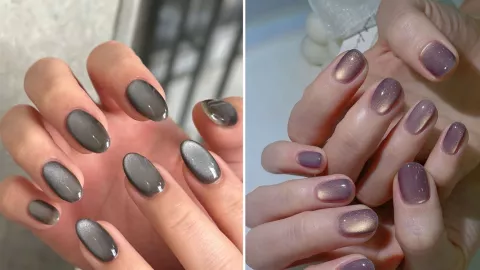 Ideas uñas nude glass