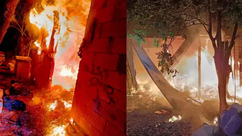 ¡Devastador! Veladora provoca fuerte INCENDIO en la Melchor Ocampo, mientras abuelito dormía