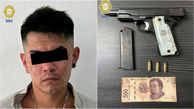 Policías de CDMX lograron detener al presunto responsable.