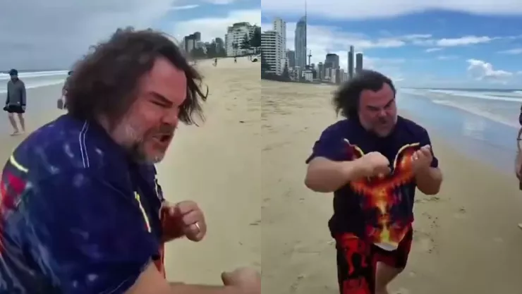 VIDEO | ¡BRUTAL! Captan a Jack Black peleando con un paparazzi