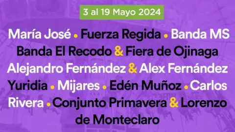 Feria de Chihuahua artistas