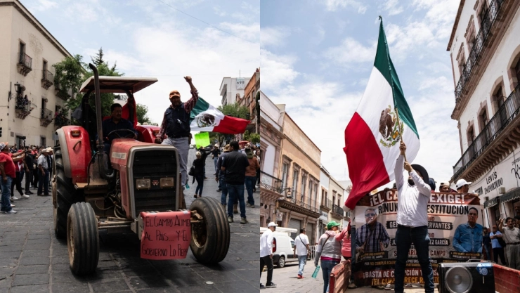 Así se vivió la megamarcha en Zacatecas por represion contra campesinos y productores de frijol