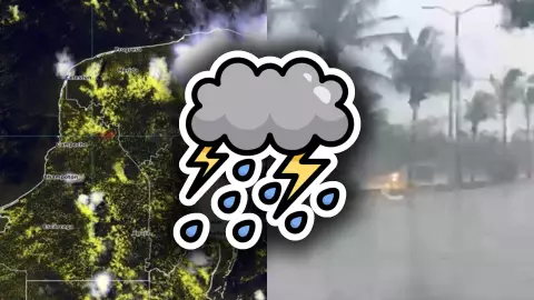 ¡Atención, Quintana Roo! Hora EXACTA en la que se esperan lluvias fuertes HOY viernes 8 de agosto de 2025