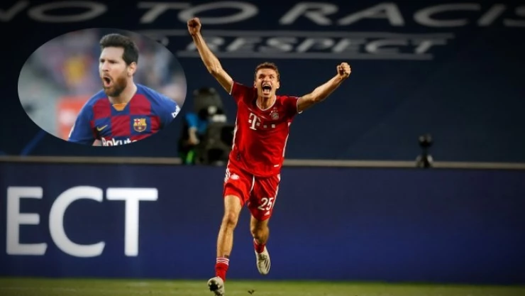 Thomas Muller Lionel Messi