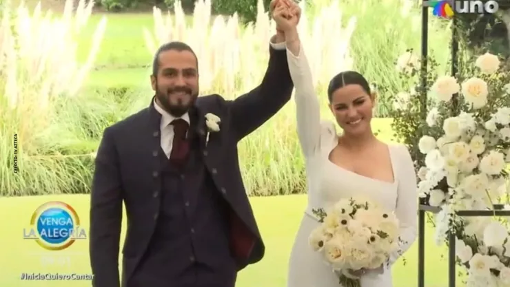 Así fueron las primeras declaraciones Maite Perroni tras su boda.