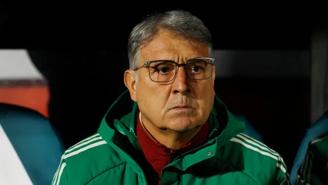 Tata Martino en el banquillo de la Selección Mexicana