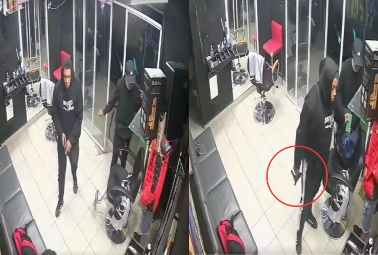 Edomex: Fuerte asalto a barbería de Valle de Chalco es captado en VIDEO