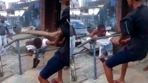 Vecinos aplican “paloterapia” a ladrón en Brasil; video genera indignación