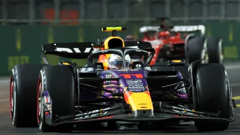 Checo Pérez en el Gran Premio de Las Vegas