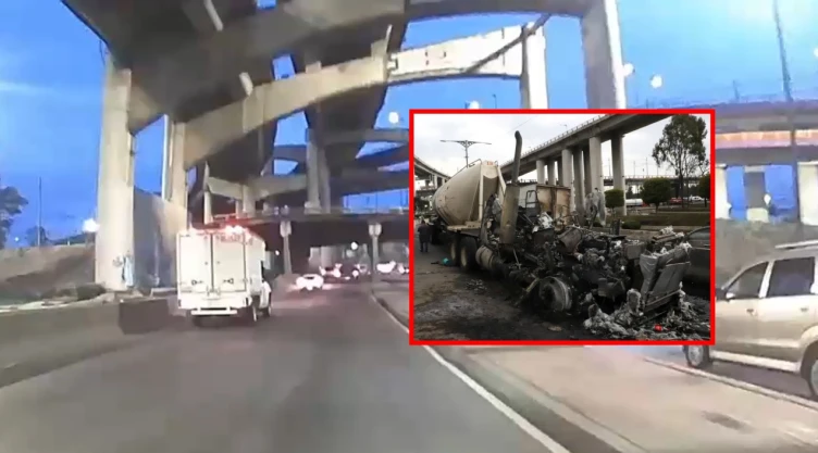 Graban grito extraño en puente de La Concordía donde explotó pipa de gas.