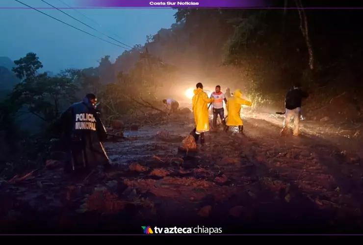 ¡Carreteras bloqueadas en Chiapas por lluvias intensas! Derrumbes y desbordamientos de ríos en Unión Juárez
