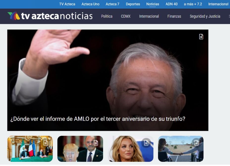 Portal de Azteca Noticias
