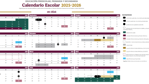 Nuevo calendario SEP: Sesiones de Consejo Técnico en ciclo 2025-2026
