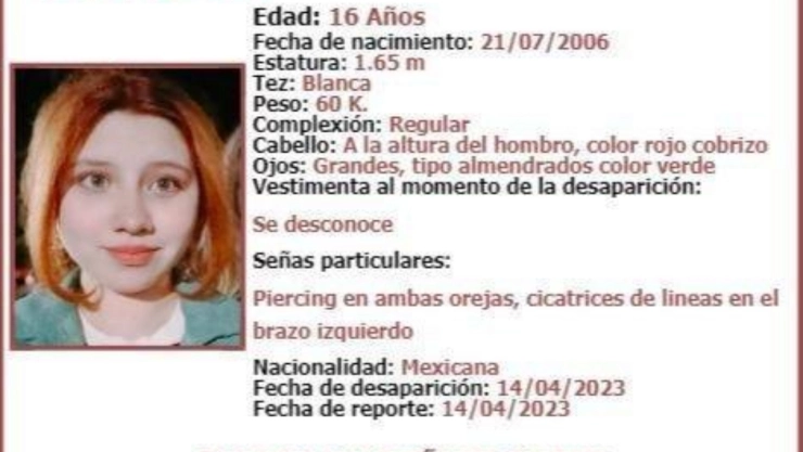 Alerta Amber Llunia Martínez Nayarit