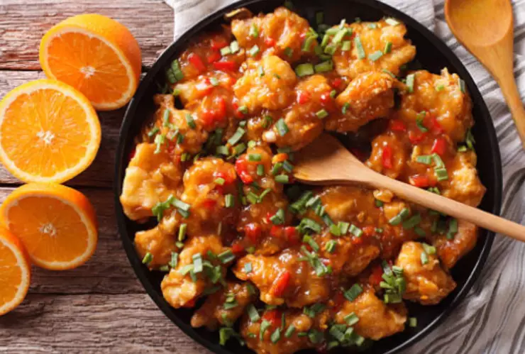 Receta de pollo a la naranja